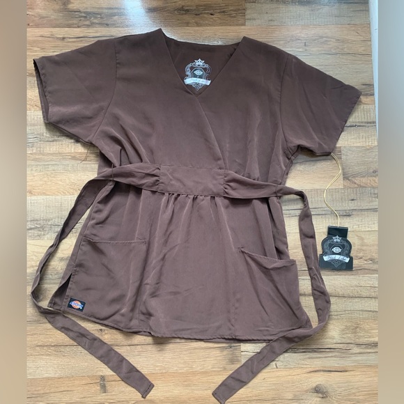 Dickies Black Label Scrub Top Medical Uniform Top Size-S NWT Pockets - Picture 1 of 13